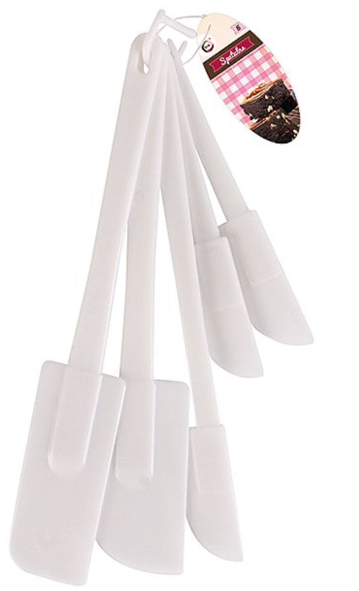 White Spatula Set 5pc