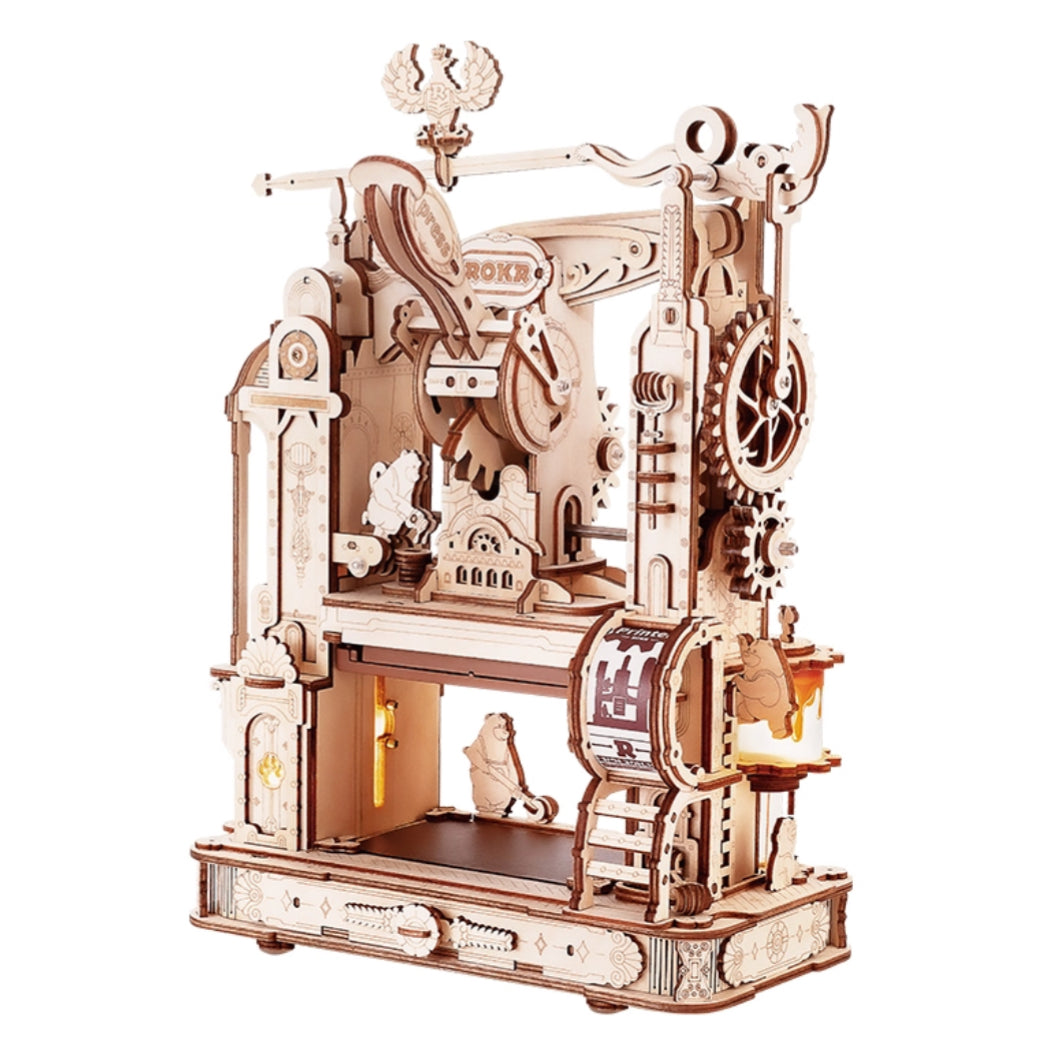 ROKR Classic Printing Press 3D Wooden Puzzle LK602
