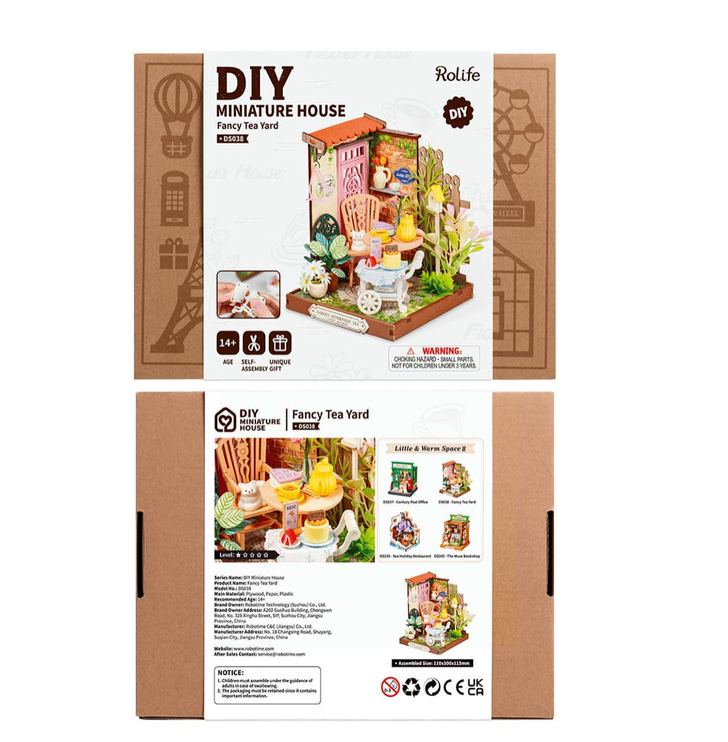 Rolife Fancy Tea Yard DIY Miniature House DS038