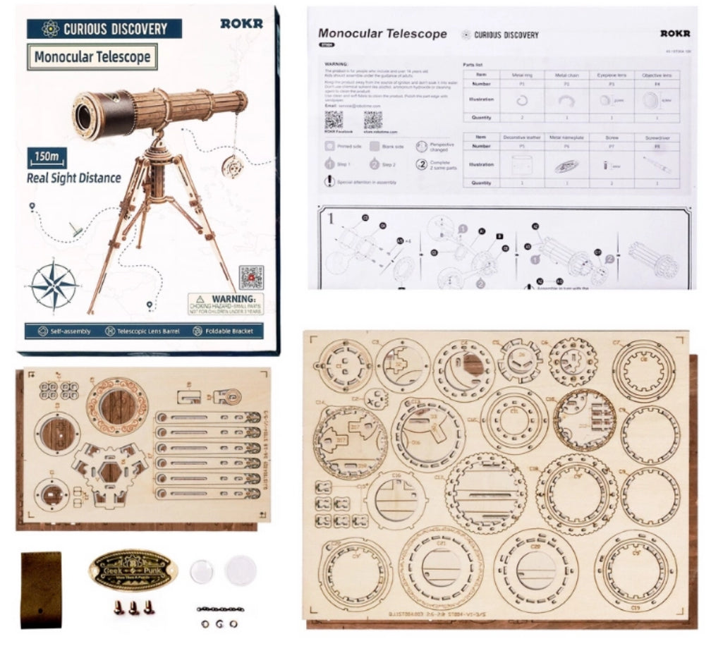 ROKR Monocular Telescope ST004 3D Wooden Puzzle