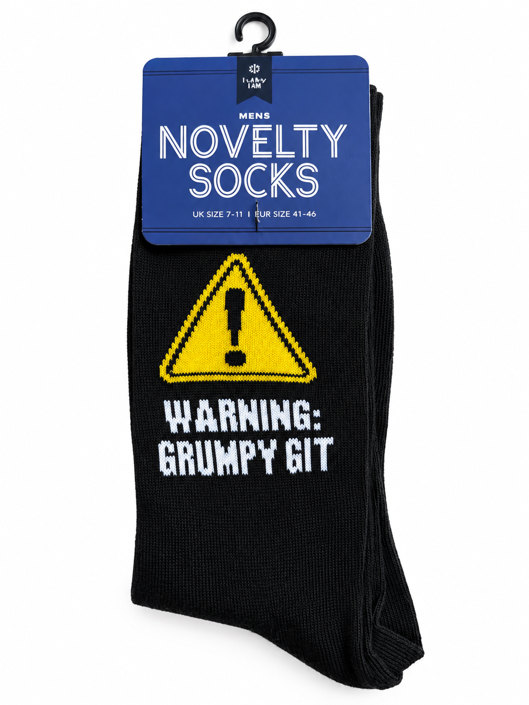 Men’s Novelty Socks - Warning: Grumpy Git