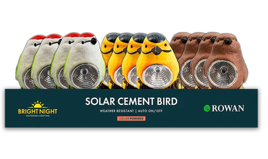 Cement Bird Solar Light