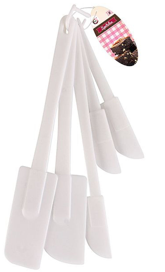 White Spatula Set 5pc