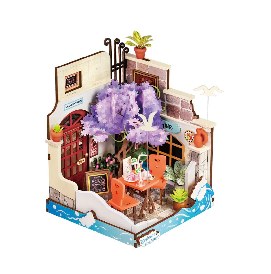 Rolife Sea Holiday Restaurant DIY Miniature House DS039