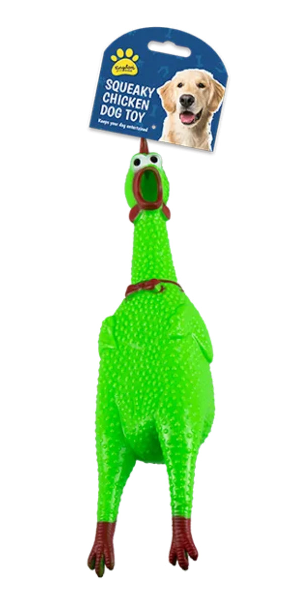 Squeaky Chicken Dog Toy