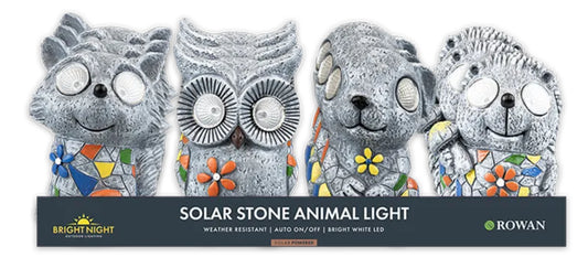 Stone-Look Animal Solar Light 13.5cm