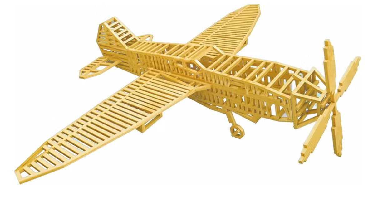 Match 3D - Spitfire Aeroplane