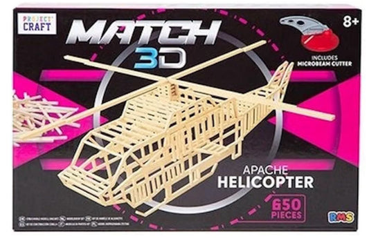 Match 3D - Apache Helicopter