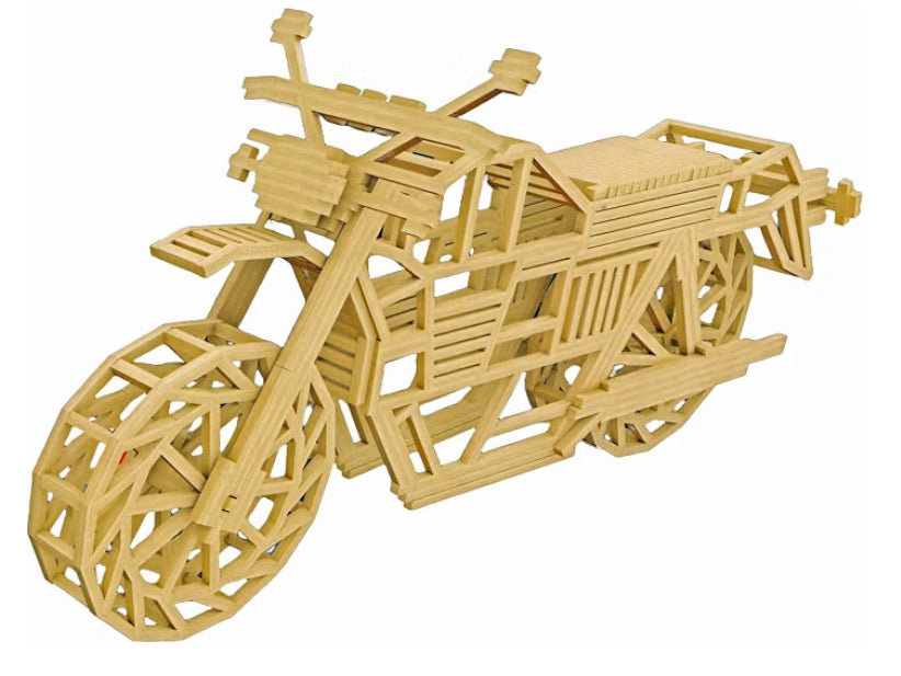Match 3D - Bonneville Motorbike