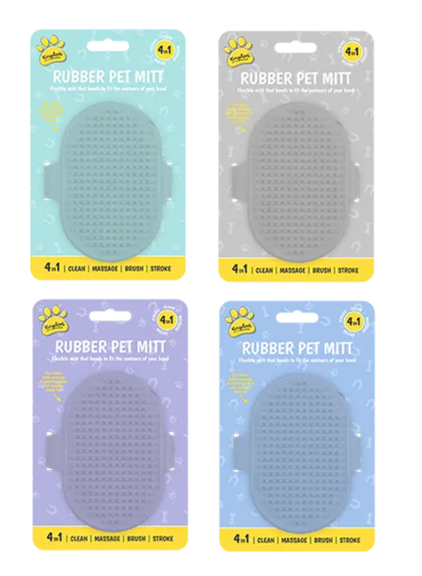 4-in-1 Rubber Pet Mitt