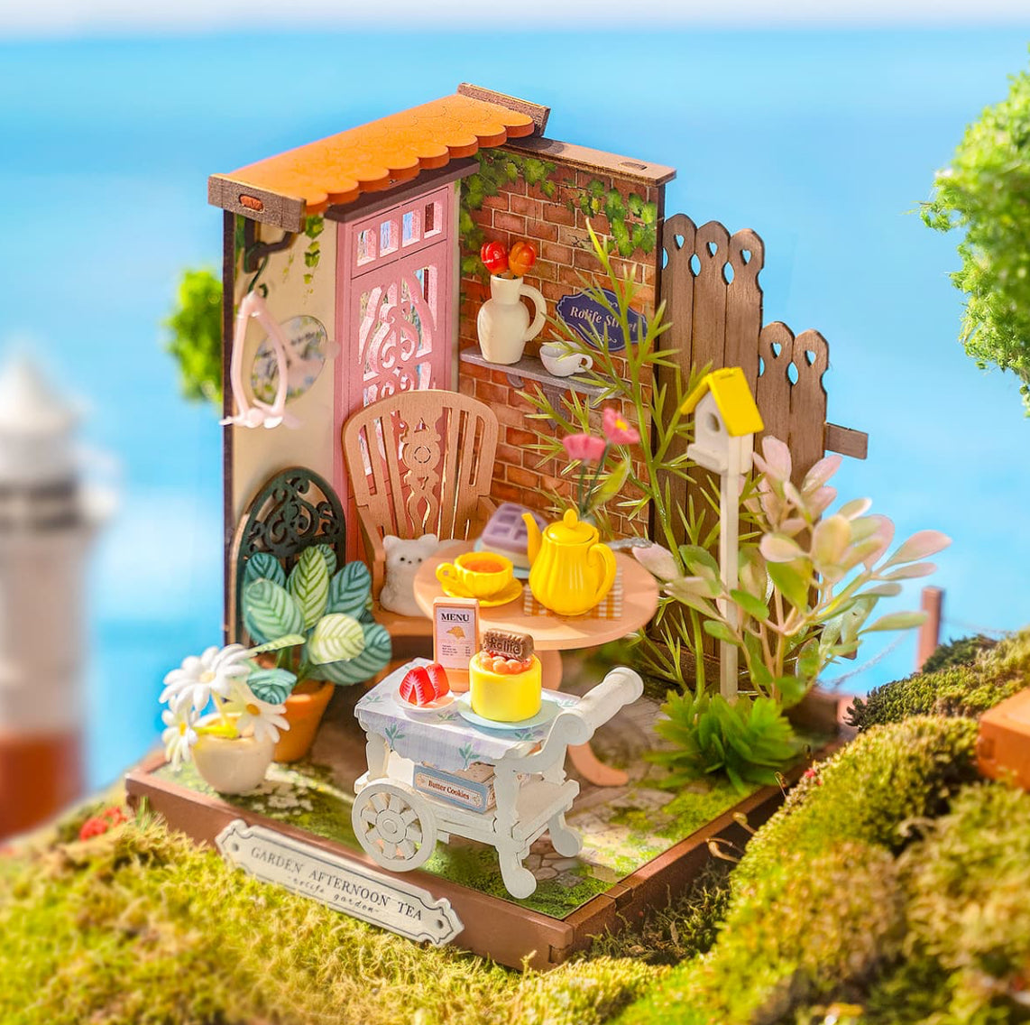 Rolife Fancy Tea Yard DIY Miniature House DS038