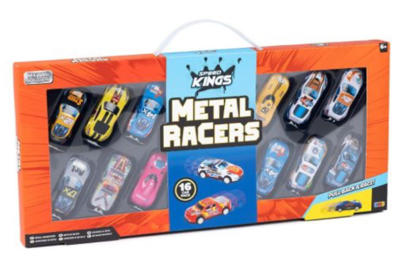 Metal Racing Cars 16pcs