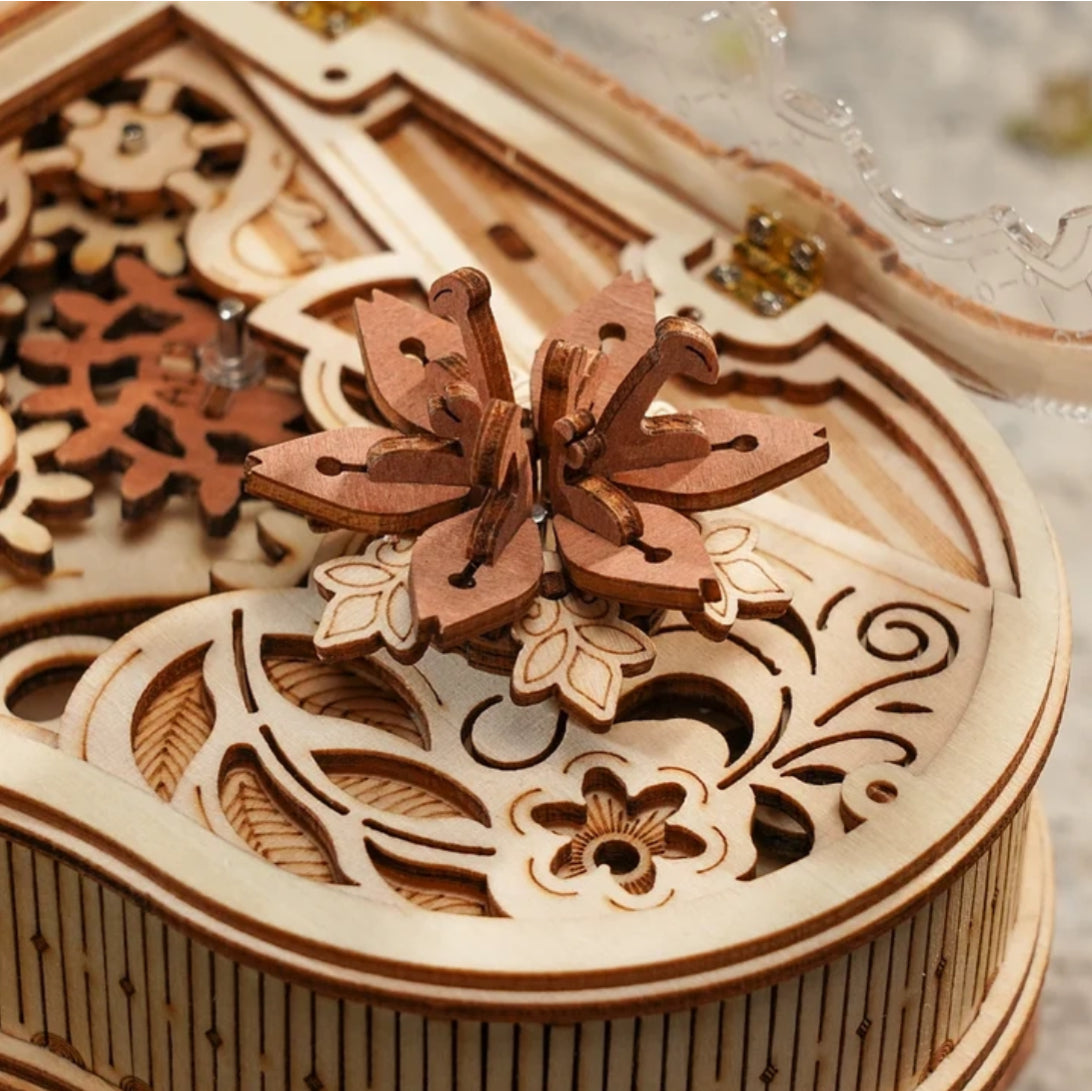 ROKR Magic Piano Mechanical Music Box 3D Wooden Puzzle AMK81