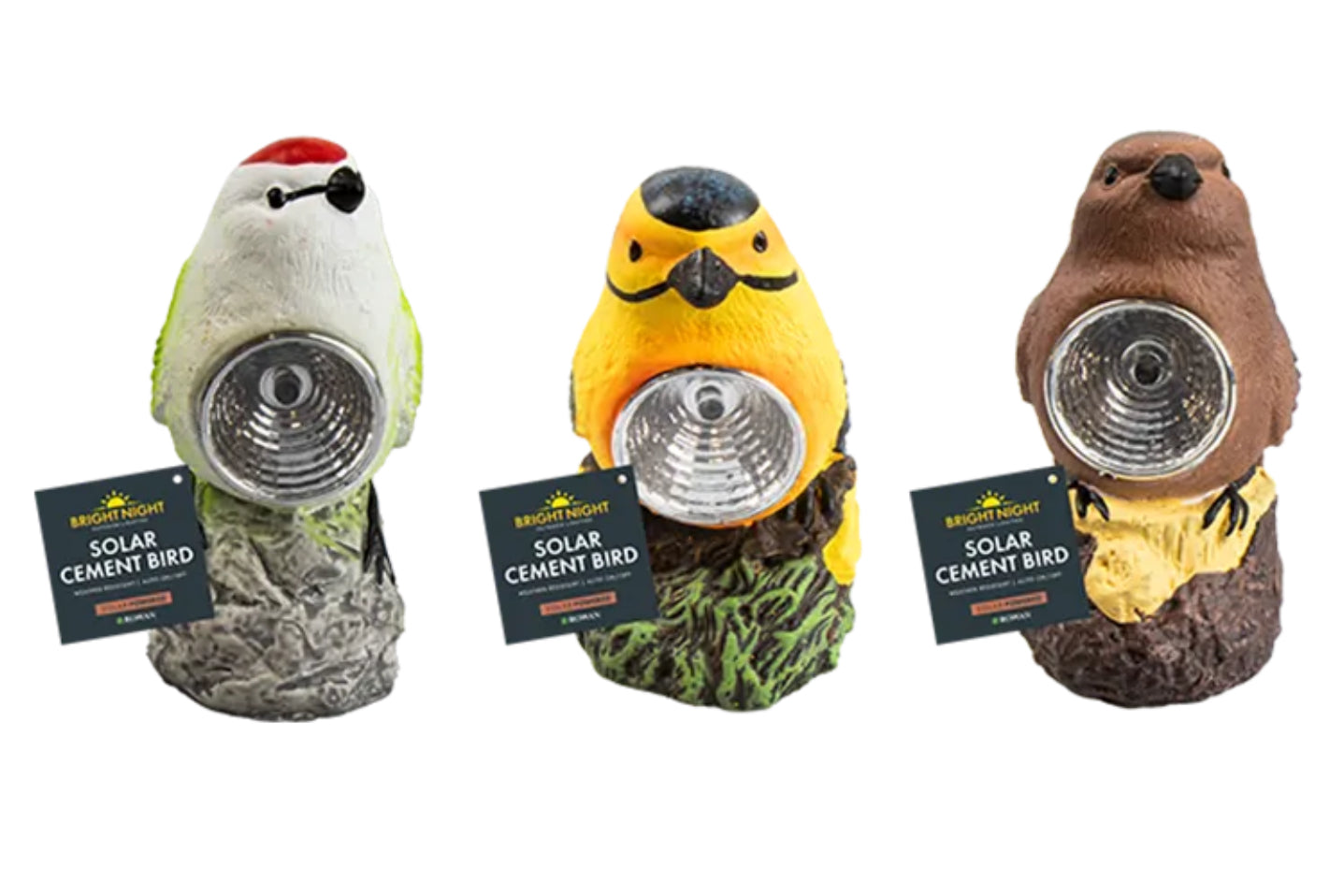 Cement Bird Solar Light