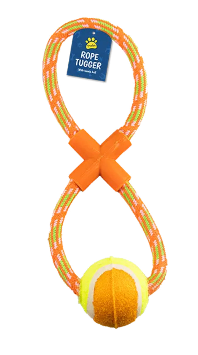 Rope Dog Pull & Tug Toy With Ball