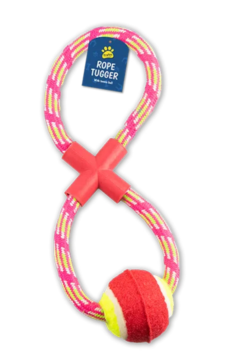 Rope Dog Pull & Tug Toy With Ball