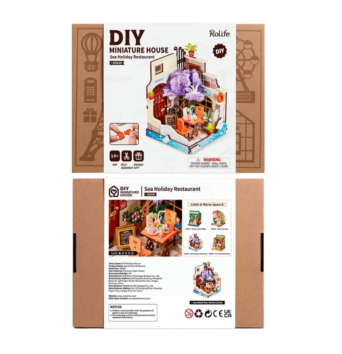 Rolife Sea Holiday Restaurant DIY Miniature House DS039