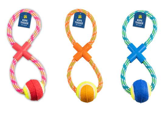 Rope Dog Pull & Tug Toy With Ball