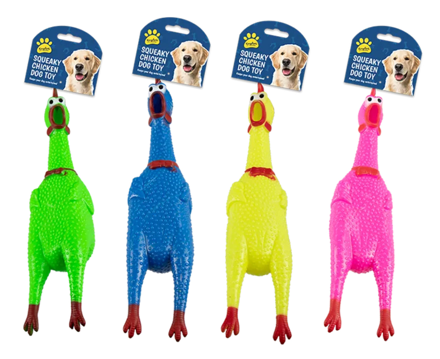 Squeaky Chicken Dog Toy