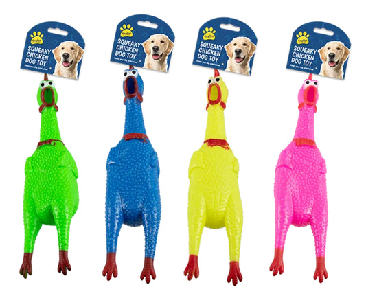 Squeaky Chicken Dog Toy