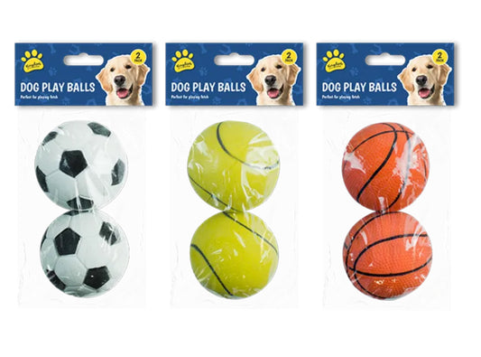 Rubber Play Ball 2pk