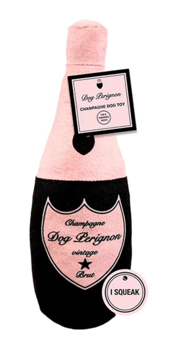 Luxury Champagne Bottle Dog Toy