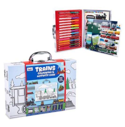 Trains Colouring & Activity Case