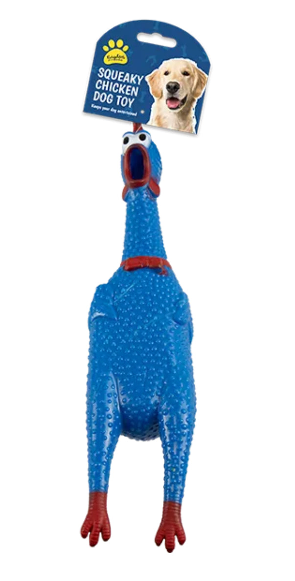 Squeaky Chicken Dog Toy