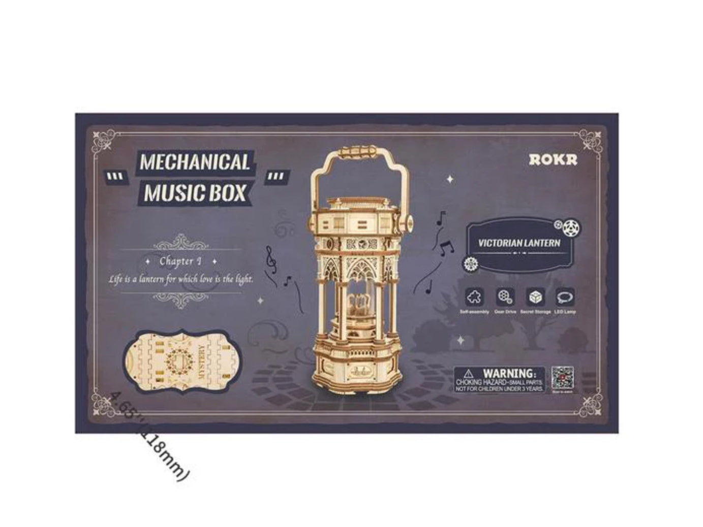Victorian Lantern Mechanical Music Box AMK61