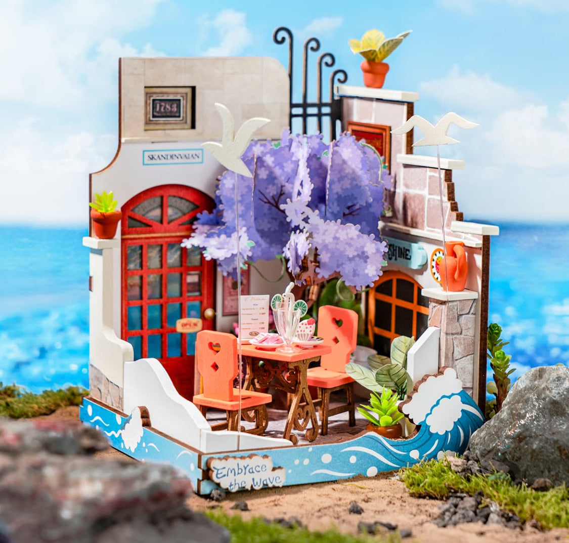 Rolife Sea Holiday Restaurant DIY Miniature House DS039