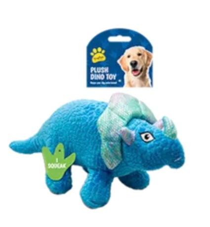 Plush Dino Dog Toy